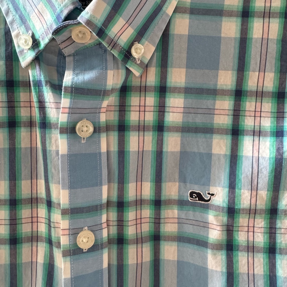 Boys Size Large Vineyard Vines Whale Shirt